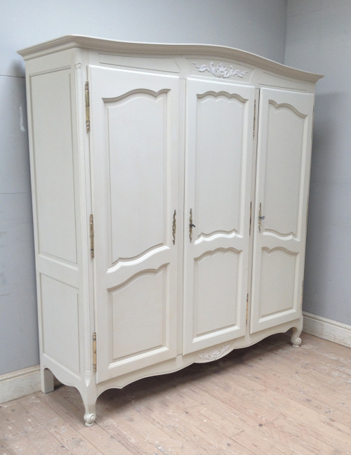INTAGE FRENCH 3 DOOR LXV STYLE ARMOIRE